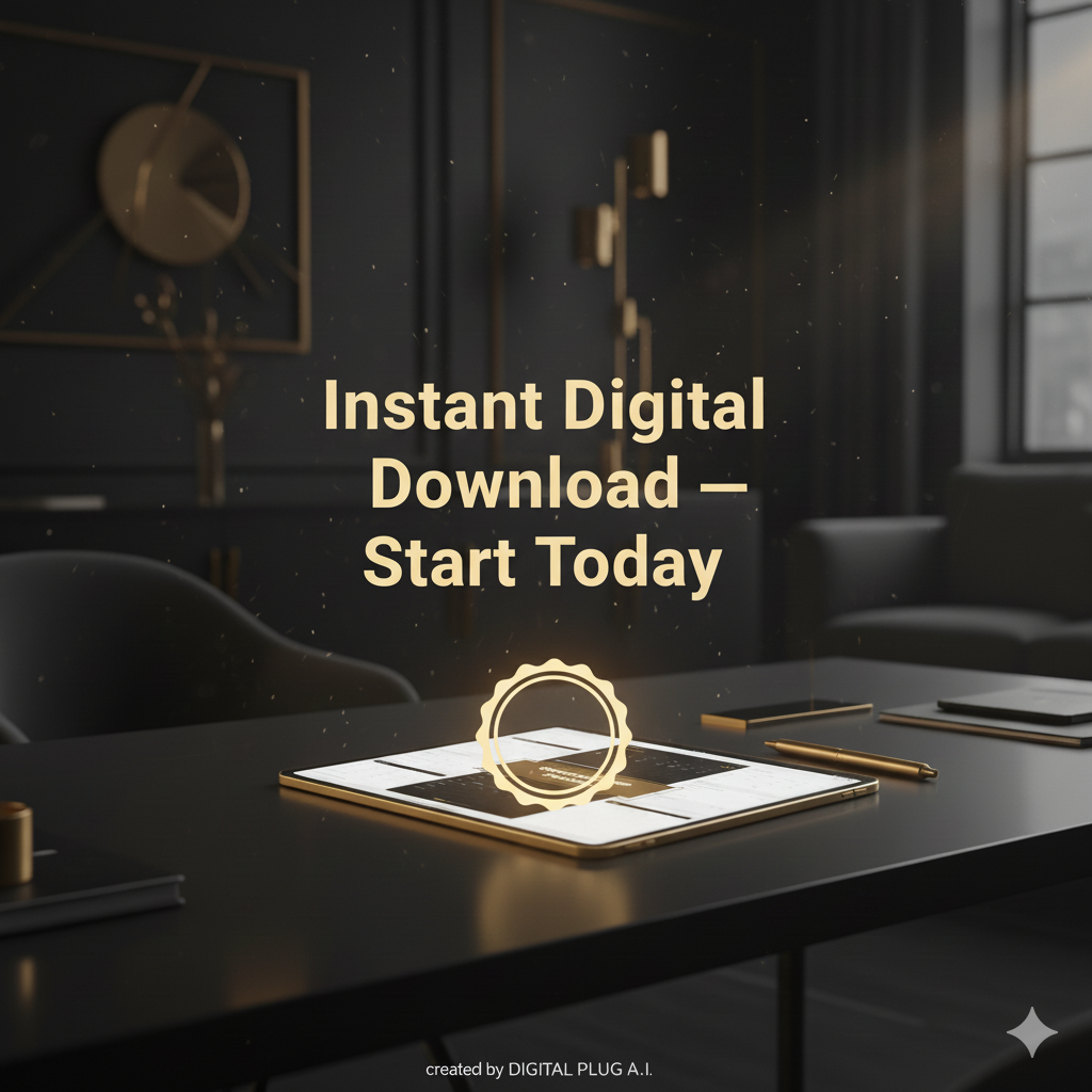 AI Business Productivity Kit – Digital Plug A.I. Planner & Workflow System
