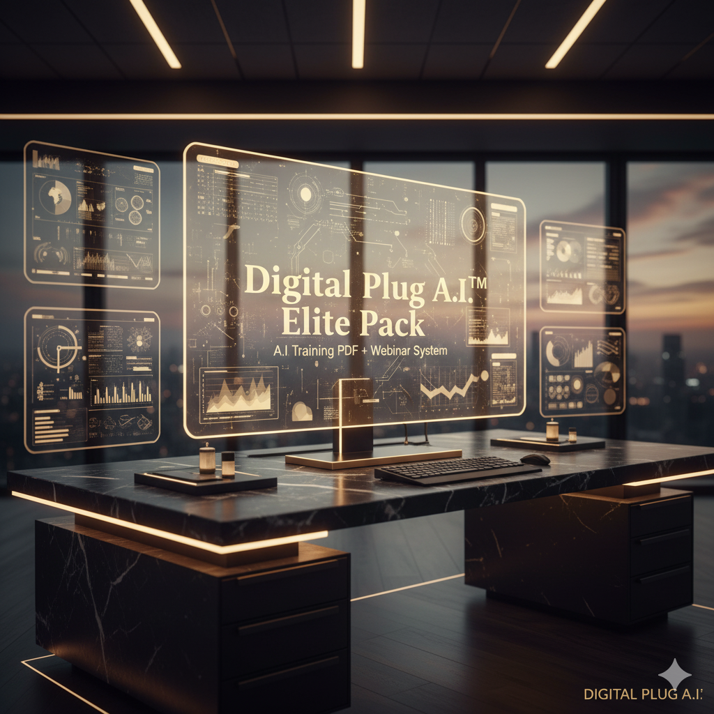 Digital Plug A.I.™ Elite Pack — A.I. Training PDF + Webinar System – Digital Plug A.I.™ | Build. Automate. Scale.